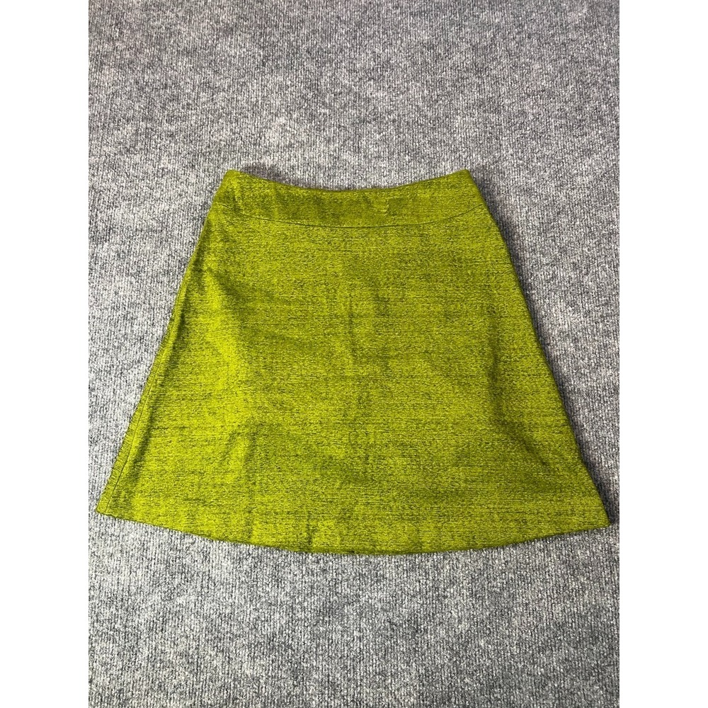 SHELLA Womens Chartreuse A-Line Mini Skirt Textured Lined | Y2K Indie